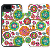 落書きによっては背景パターンが開花します INCIPIO iPhoneウォレットケース (フォリオ Open)