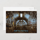 落書きのある列車トンネル ポストカード (正面/裏面)