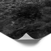 落書きのある砂漠の風景 ポスター (角)