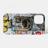 落書きのある自動預け払い機 iPhoneケース (裏面横)