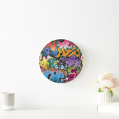 落書きのための愛 ラウンド壁時計 (ホーム)