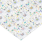 落書きのアルパカパターン ショートテーブルランナー (コーナー)