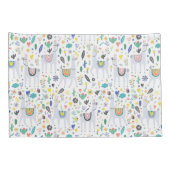 落書きのアルパカパターン 枕カバー (裏面-右)