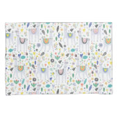 落書きのアルパカパターン 枕カバー (正面右)