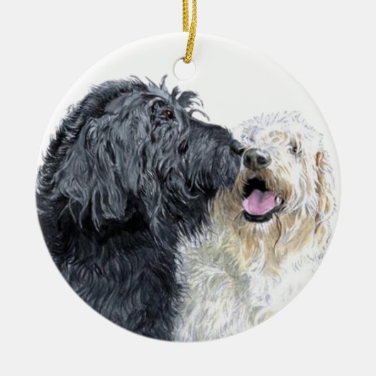 落書きのキス セラミックオーナメント (正面)