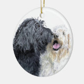 落書きのキス セラミックオーナメント (左)