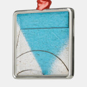 落書きのクローズアップ メタルオーナメント (左)