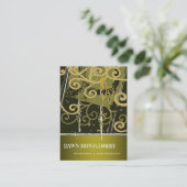 落書きのグランジなくもの巣デザイナーメディア・コンサルタント 名刺 (スタンド正面)