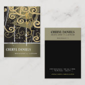 落書きのグランジなグラフィックアーティストのイラストレーター 名刺 (正面/裏面)