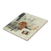 落書きのサンフランシスコ場面 タイル (側面)