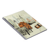 落書きのサンフランシスコ場面 ノートブック (右側)