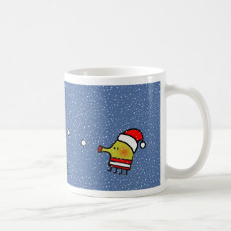 落書きのジャンプのクリスマスのマグ コーヒーマグカップ