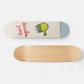 落書きのジャンプのスケートボード スケートボード (横)