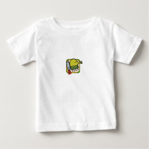 落書きのジャンプのベビーのワイシャツ ベビーTシャツ