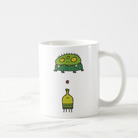 落書きのジャンプのマグ コーヒーマグカップ (右)