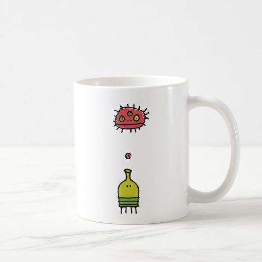 落書きのジャンプのマグ コーヒーマグカップ (右)