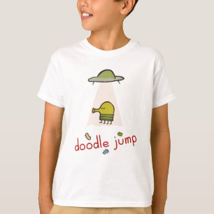 落書きのジャンプUFOのTシャツ Tシャツ