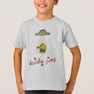 落書きのジャンプUFOのTシャツ Tシャツ