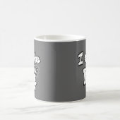 落書きのスタイル"私は王冠を持つ王"です コーヒーマグカップ (中央)