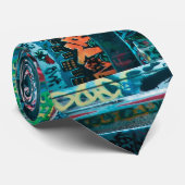 落書きのタイ ネクタイ (ロール)