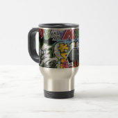 落書きのデザイン トラベルマグ (正面左)