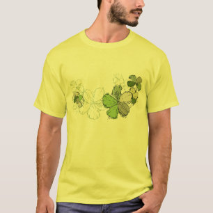 落書きのハイビスカスメンズティー Tシャツ
