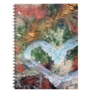 落書きのハートのブランクジャーナル ノートブック