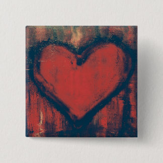 落書きのハートの芸術ボタン 缶バッジ