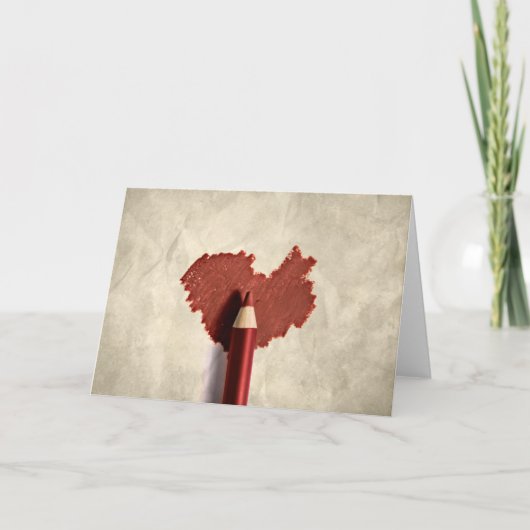 落書きのハートマーク カード (正面)