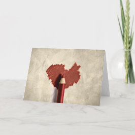 落書きのハート カード