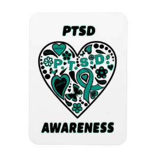 落書きのハート… PTSD マグネット