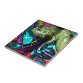 落書きのハ虫類 タイル (側面)