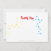 落書きのバー(ユダヤ教の)バル・ミツバーは感謝していしています サンキューカード (裏面)