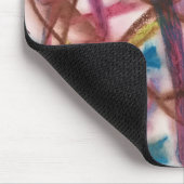 落書きのパステル調の芸術の表現 マウスパッド (コーナー)