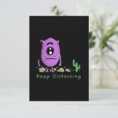 落書きのモンスターのイラストデザイン 招待状 (スタンド正面)