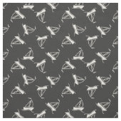 落書きのヨットパターン ファブリック (見本)