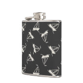 落書きのヨットパターン フラスク (左)