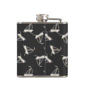 落書きのヨットパターン フラスク (裏面)