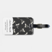 落書きのヨットパターン ラゲッジタグ (裏面横)