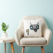 落書きのロボット正方形の枕 クッション (椅子)