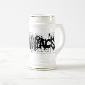 落書きの不眠症患者のコラージュ ビールジョッキ (正面右)