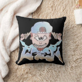 落書きの乗組員の漫画のmojoの枕 クッション (ブランケット)