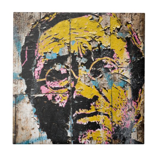 落書きの人々 タイル (正面)