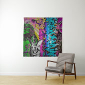 落書きの壁のアーバンアート落書き,アート,壁,グラフィティ,g タペストリー (インサイチュ(横))