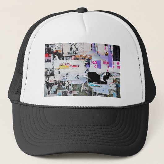 落書きの壁のBanksyのスタイルによって引き裂かれる紙 キャップ (正面)