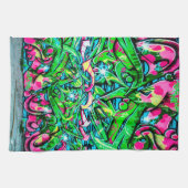 落書きの壁 キッチンタオル (横)