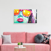 落書きの壁 | Zazzle_Growshop。 キャンバスプリント (インサイチュ (リビング))