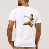 落書きの女の子 Tシャツ (裏面)