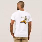 落書きの女の子 Tシャツ (裏面フル)