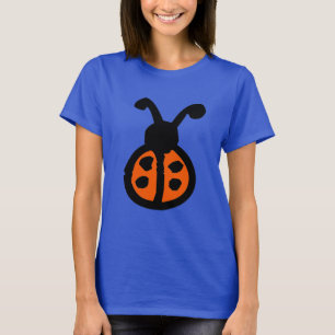落書きの女性虫のTシャツ Tシャツ
